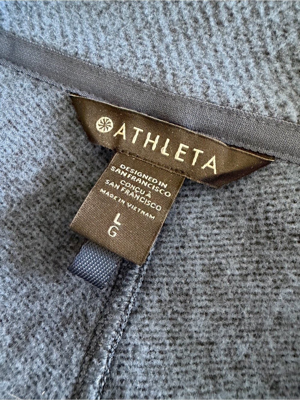 Athleta Indigo Blue Zip-Up Jacket - Picture 5 of 5